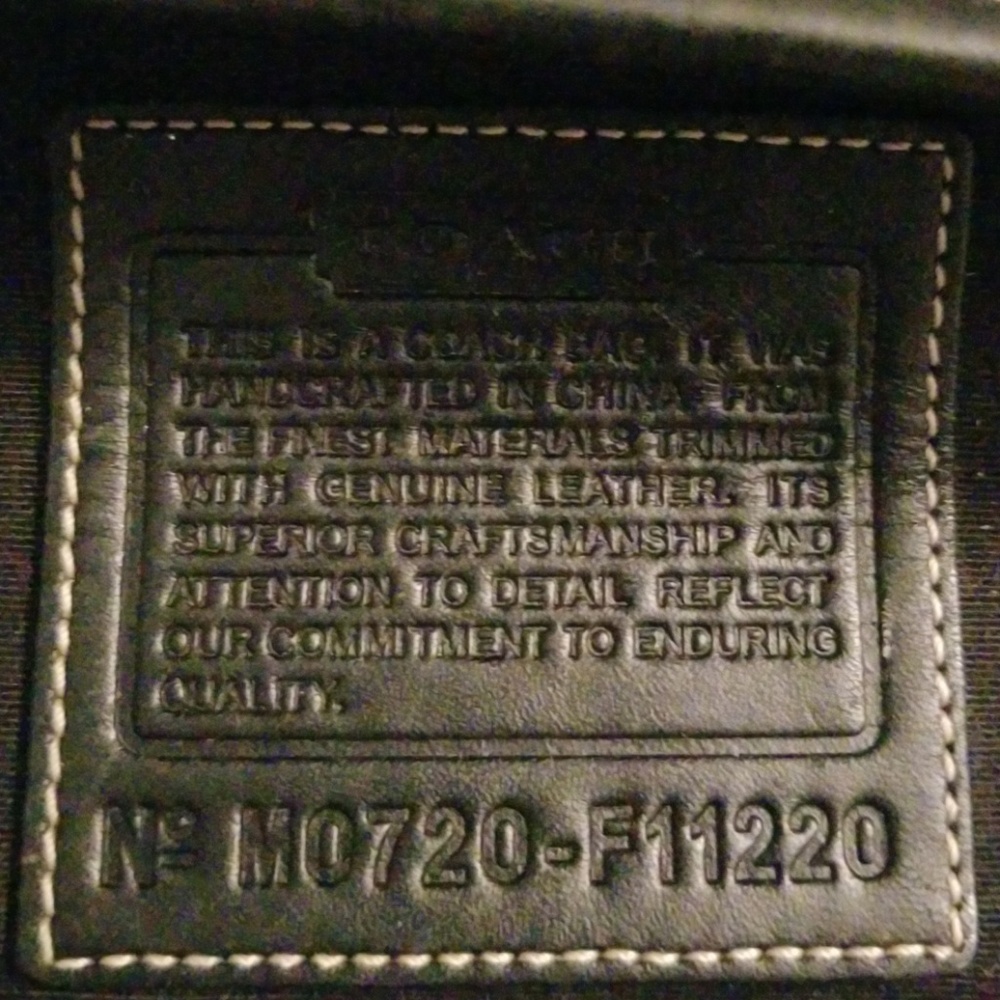 Original black Coach purse